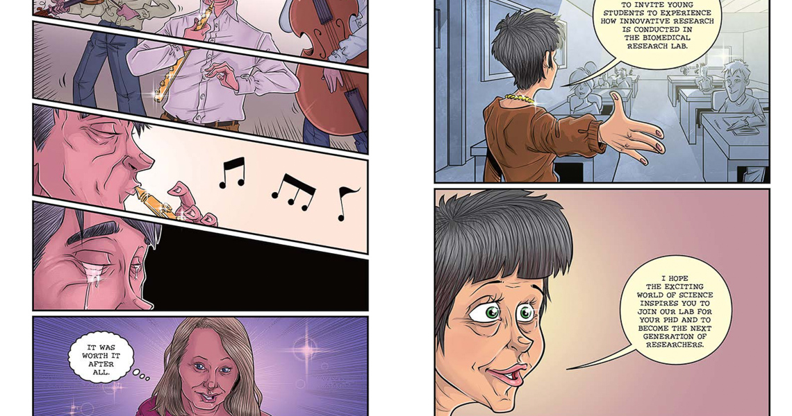 a graphic novel about epilepsy and multiple sclerosis funded by NEURINOX.